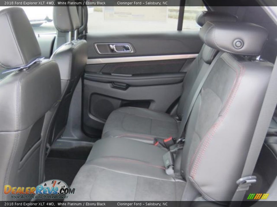 2018 Ford Explorer XLT 4WD White Platinum / Ebony Black Photo #6