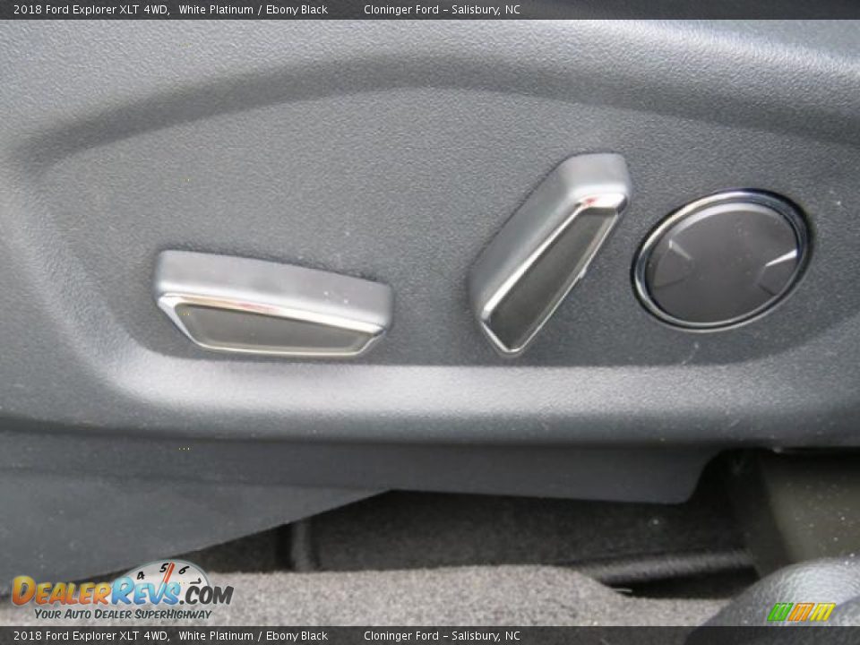2018 Ford Explorer XLT 4WD White Platinum / Ebony Black Photo #10