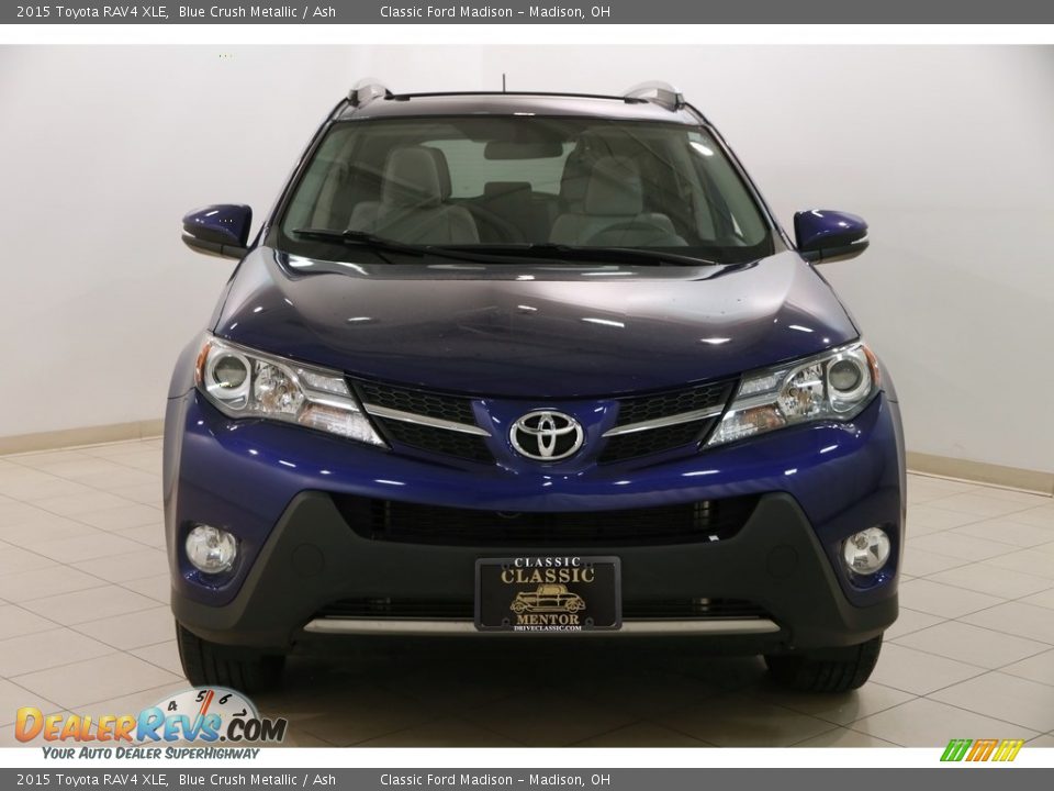 2015 Toyota RAV4 XLE Blue Crush Metallic / Ash Photo #2