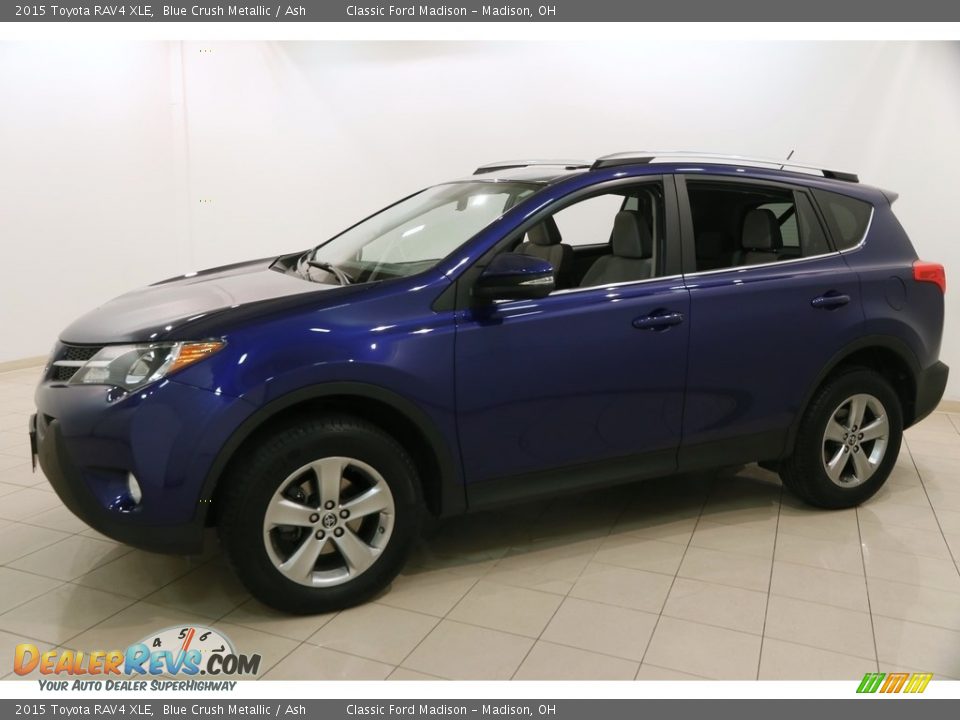 2015 Toyota RAV4 XLE Blue Crush Metallic / Ash Photo #3