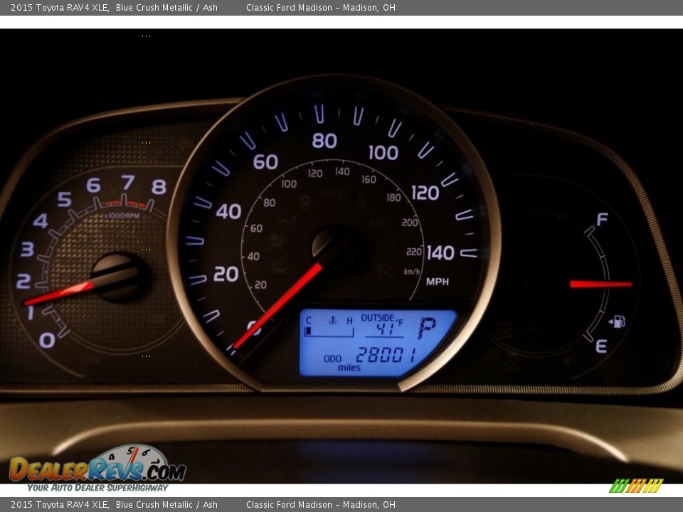 2015 Toyota RAV4 XLE Blue Crush Metallic / Ash Photo #7