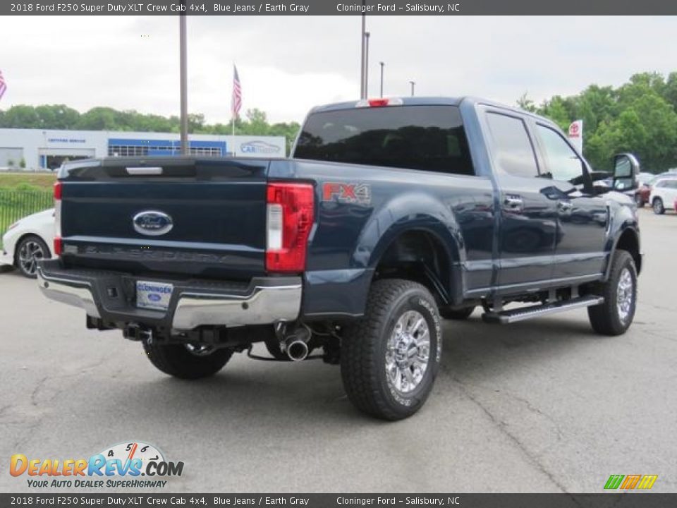 2018 Ford F250 Super Duty XLT Crew Cab 4x4 Blue Jeans / Earth Gray Photo #22