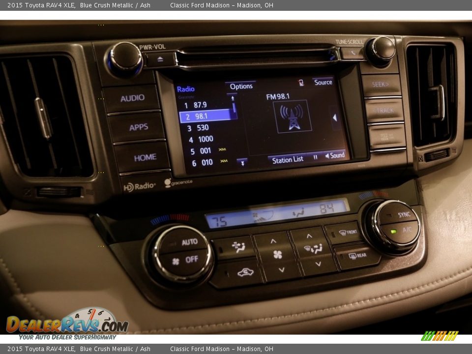 2015 Toyota RAV4 XLE Blue Crush Metallic / Ash Photo #8