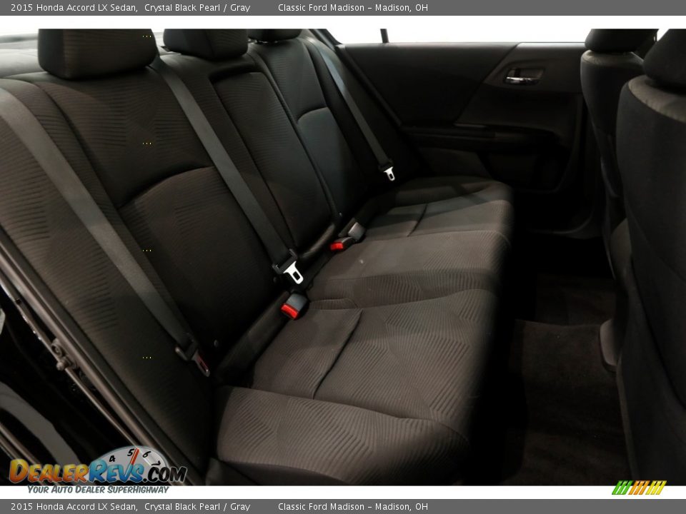 2015 Honda Accord LX Sedan Crystal Black Pearl / Gray Photo #16