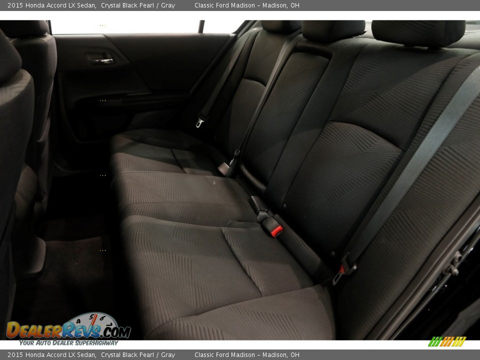 2015 Honda Accord LX Sedan Crystal Black Pearl / Gray Photo #17