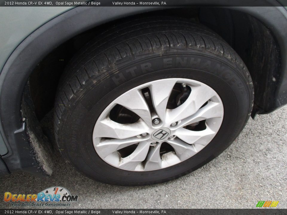 2012 Honda CR-V EX 4WD Opal Sage Metallic / Beige Photo #6