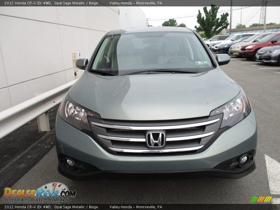 2012 Honda CR-V EX 4WD Opal Sage Metallic / Beige Photo #8