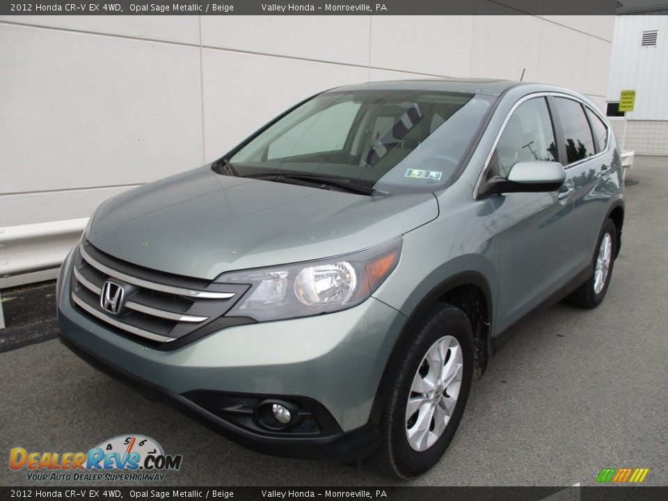2012 Honda CR-V EX 4WD Opal Sage Metallic / Beige Photo #9