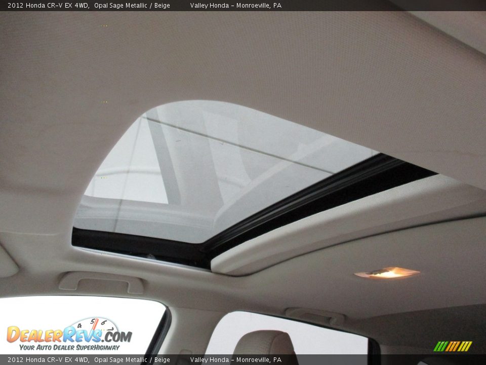2012 Honda CR-V EX 4WD Opal Sage Metallic / Beige Photo #11