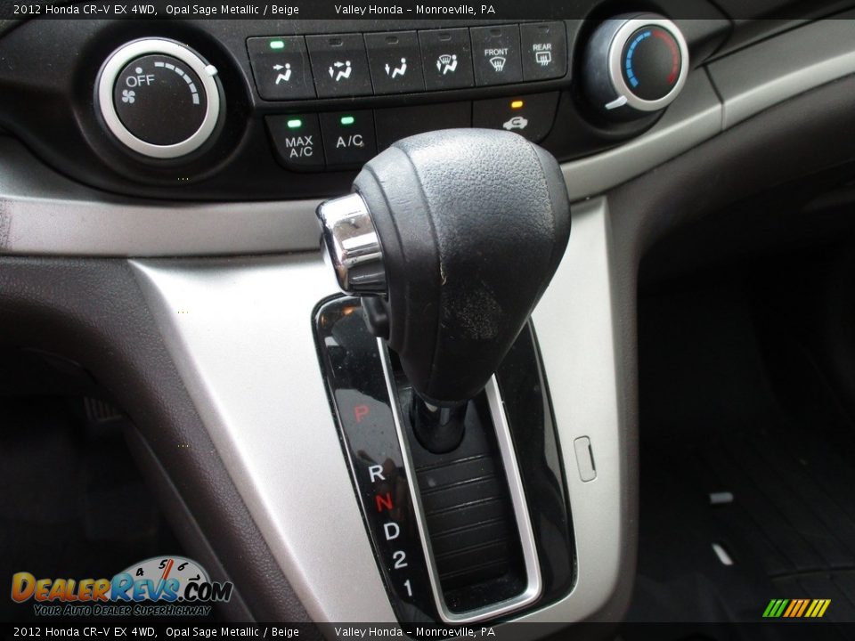 2012 Honda CR-V EX 4WD Opal Sage Metallic / Beige Photo #15