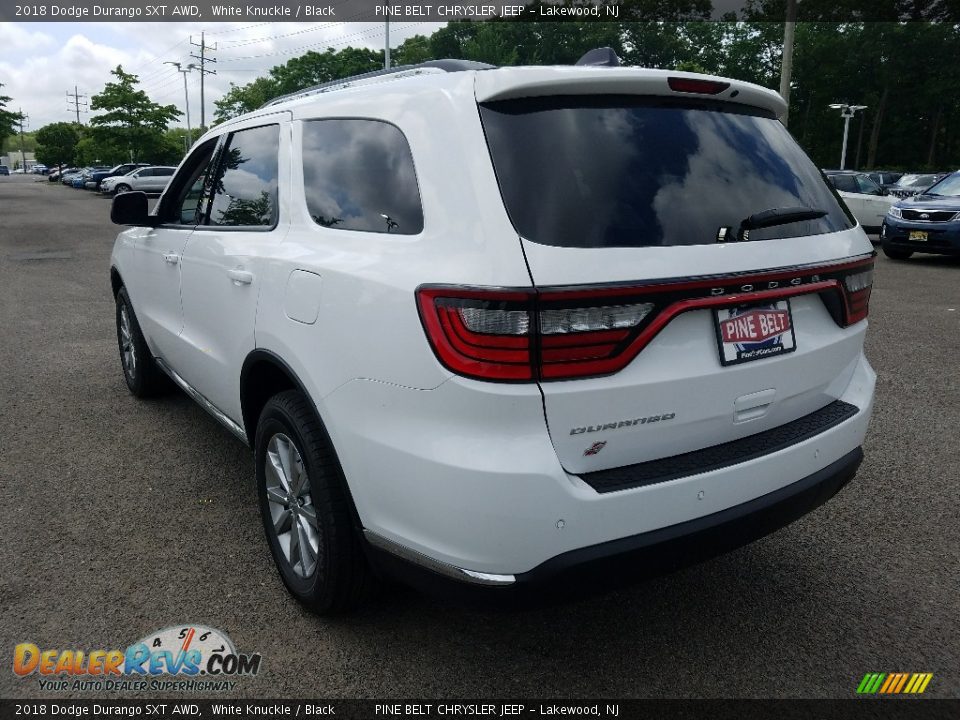 2018 Dodge Durango SXT AWD White Knuckle / Black Photo #4