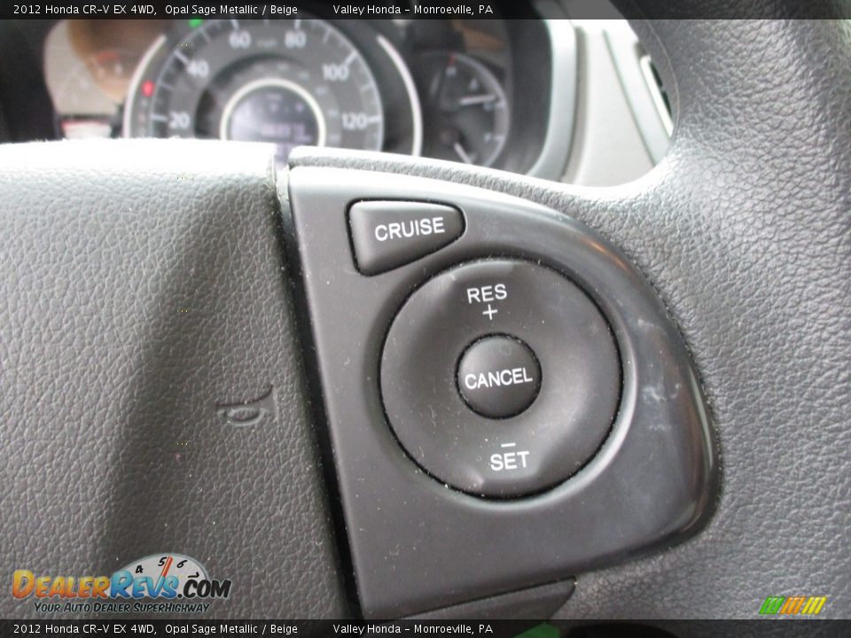 2012 Honda CR-V EX 4WD Opal Sage Metallic / Beige Photo #18