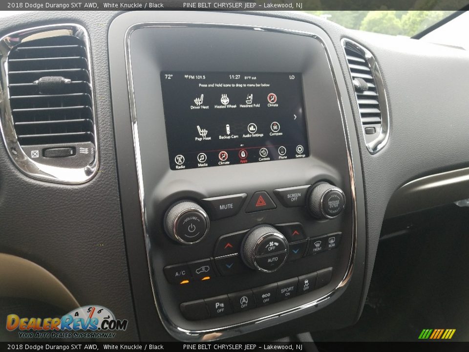 2018 Dodge Durango SXT AWD White Knuckle / Black Photo #10