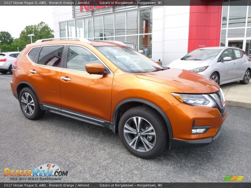 2017 Nissan Rogue SL AWD Monarch Orange / Almond Photo #1