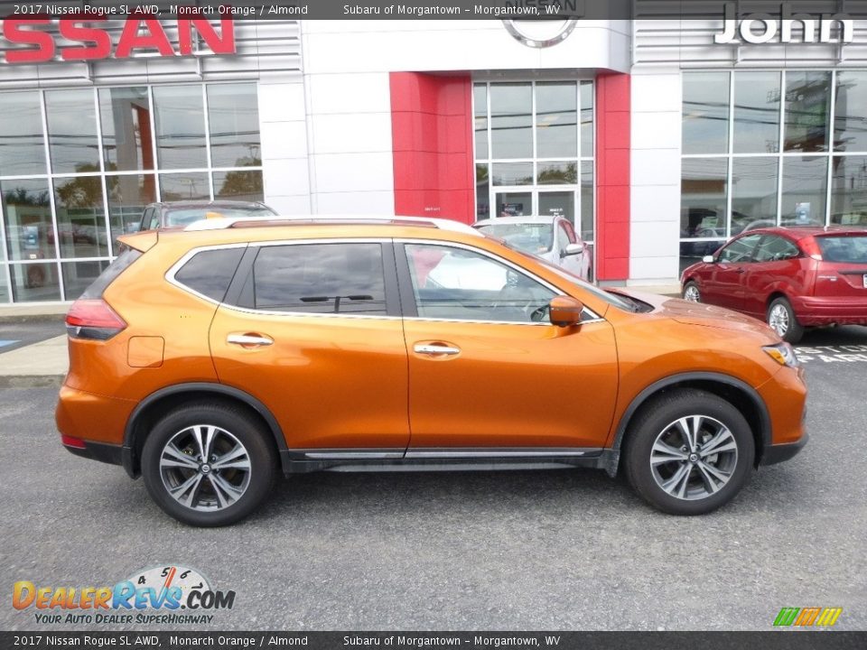 2017 Nissan Rogue SL AWD Monarch Orange / Almond Photo #3