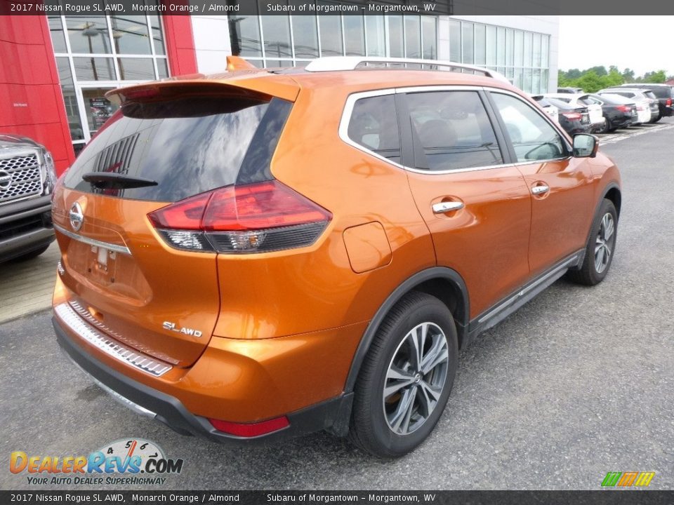 2017 Nissan Rogue SL AWD Monarch Orange / Almond Photo #4