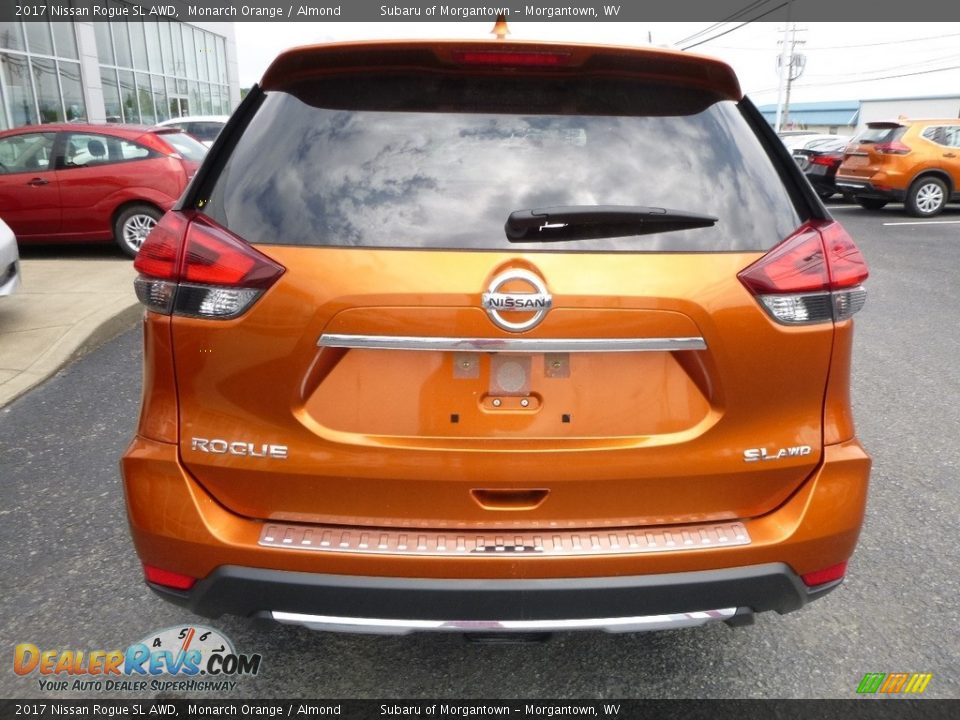 2017 Nissan Rogue SL AWD Monarch Orange / Almond Photo #5
