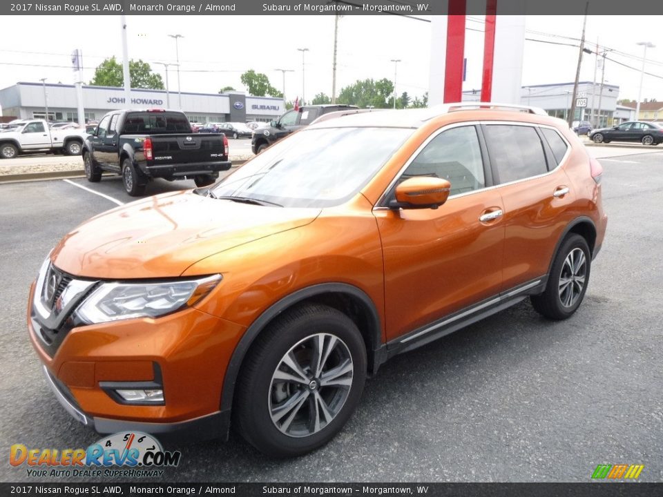 2017 Nissan Rogue SL AWD Monarch Orange / Almond Photo #8