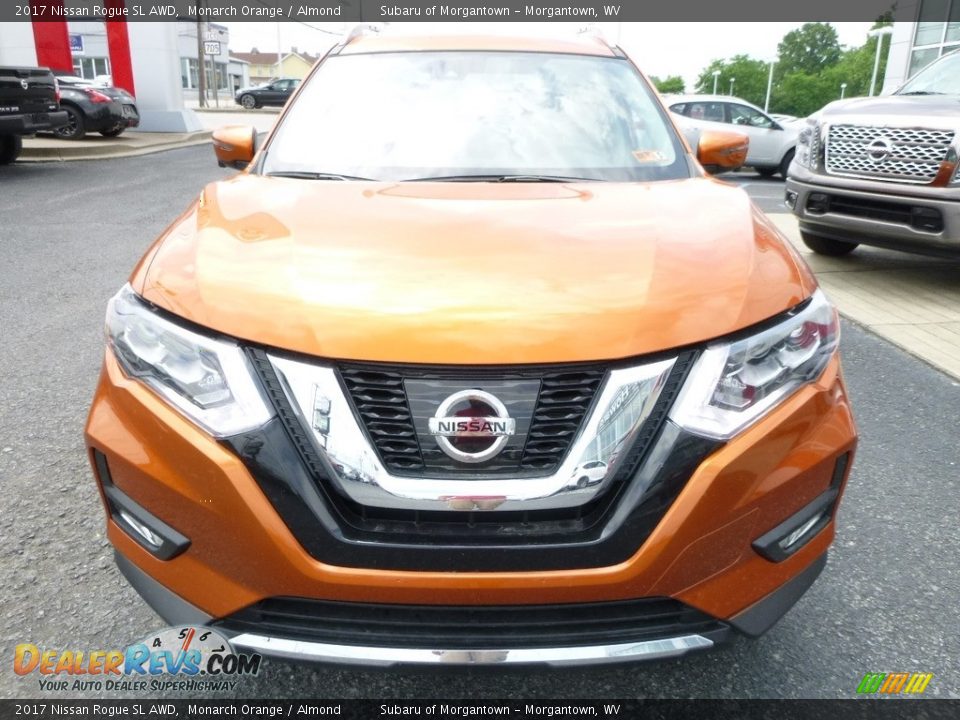 2017 Nissan Rogue SL AWD Monarch Orange / Almond Photo #9