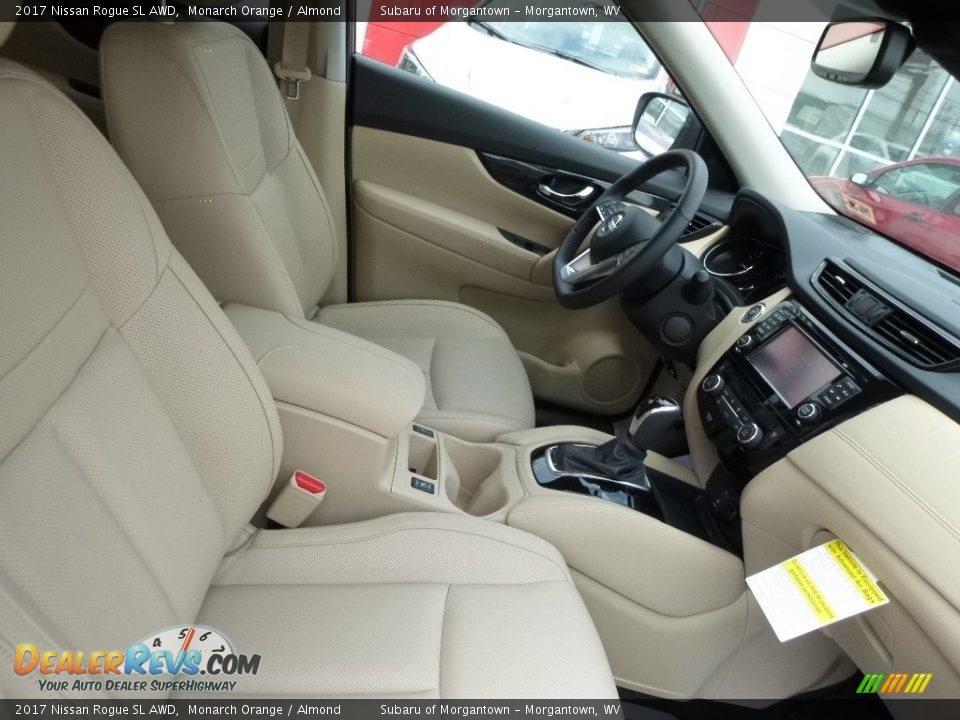 2017 Nissan Rogue SL AWD Monarch Orange / Almond Photo #10