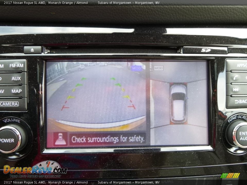 2017 Nissan Rogue SL AWD Monarch Orange / Almond Photo #18