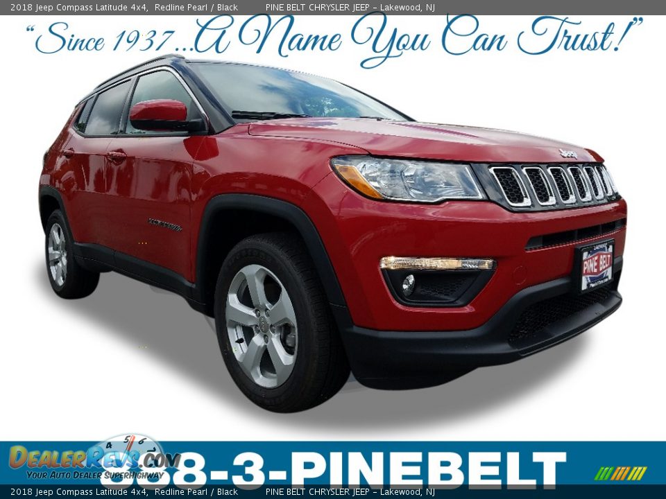 2018 Jeep Compass Latitude 4x4 Redline Pearl / Black Photo #1