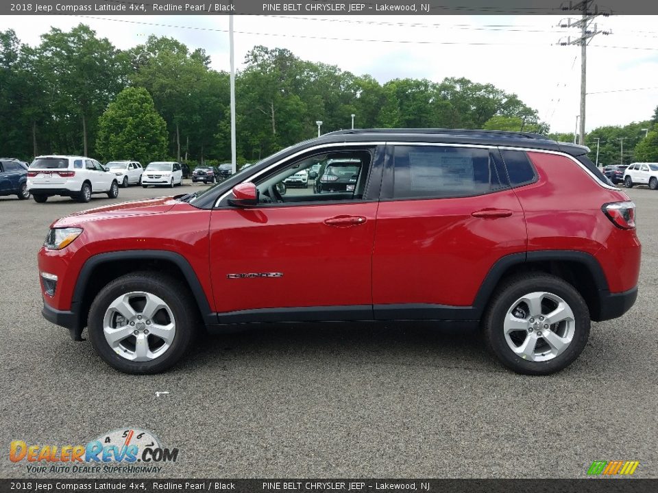 2018 Jeep Compass Latitude 4x4 Redline Pearl / Black Photo #3