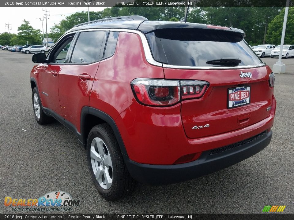 2018 Jeep Compass Latitude 4x4 Redline Pearl / Black Photo #4