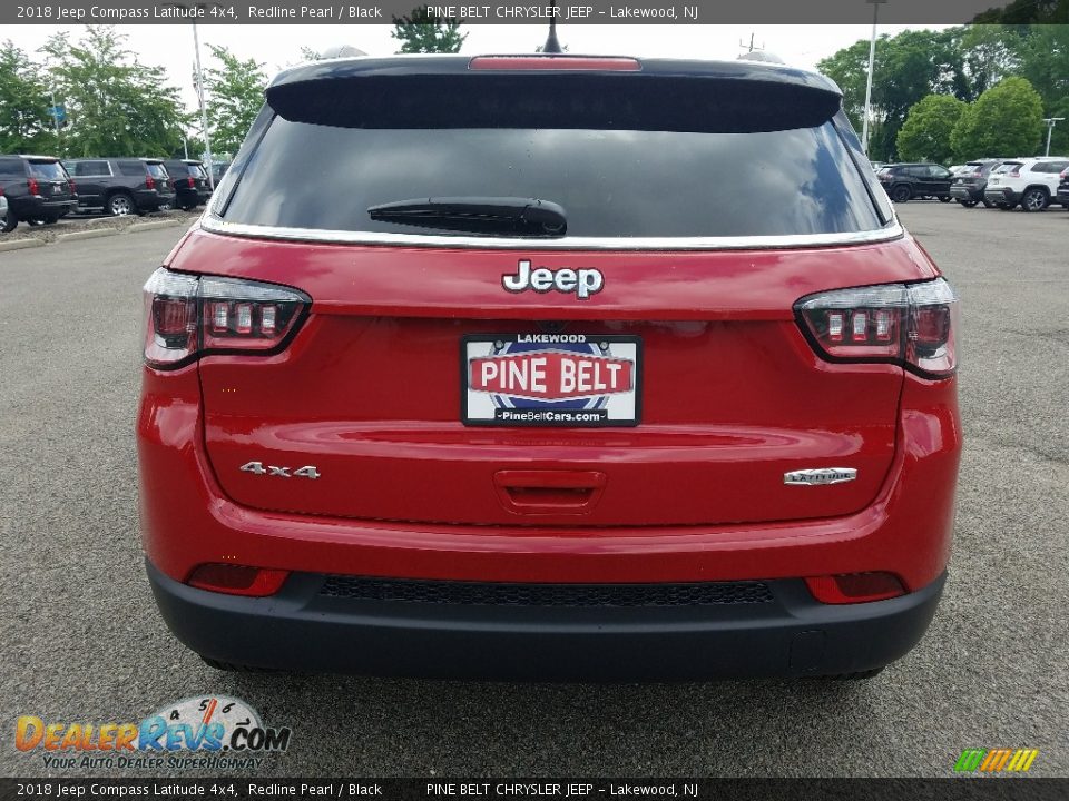2018 Jeep Compass Latitude 4x4 Redline Pearl / Black Photo #5