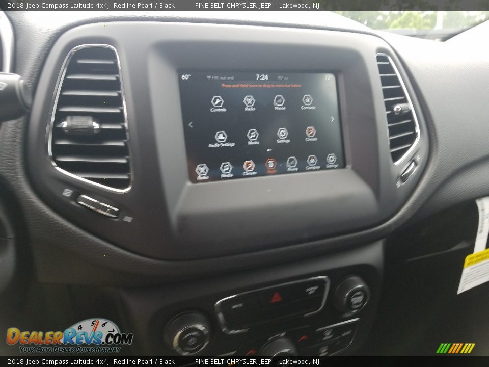 2018 Jeep Compass Latitude 4x4 Redline Pearl / Black Photo #10