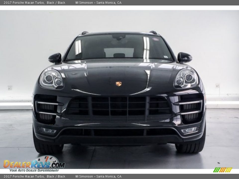 2017 Porsche Macan Turbo Black / Black Photo #2