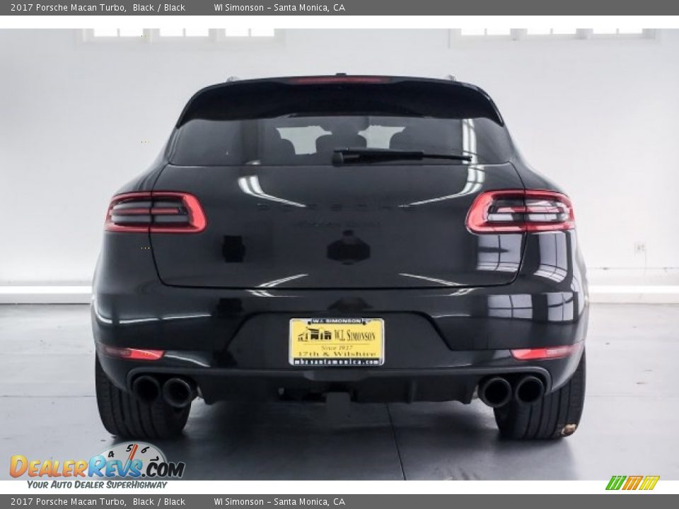 2017 Porsche Macan Turbo Black / Black Photo #3