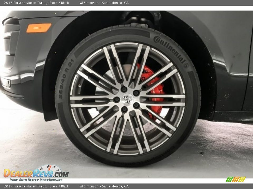 2017 Porsche Macan Turbo Black / Black Photo #8