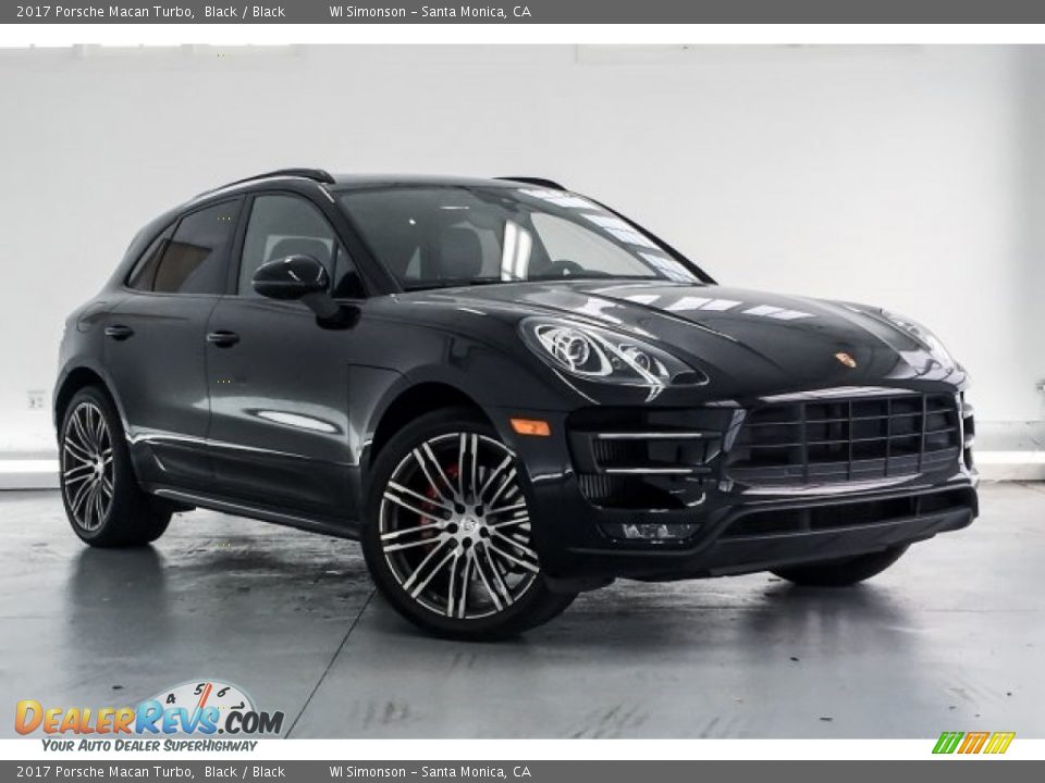 2017 Porsche Macan Turbo Black / Black Photo #12