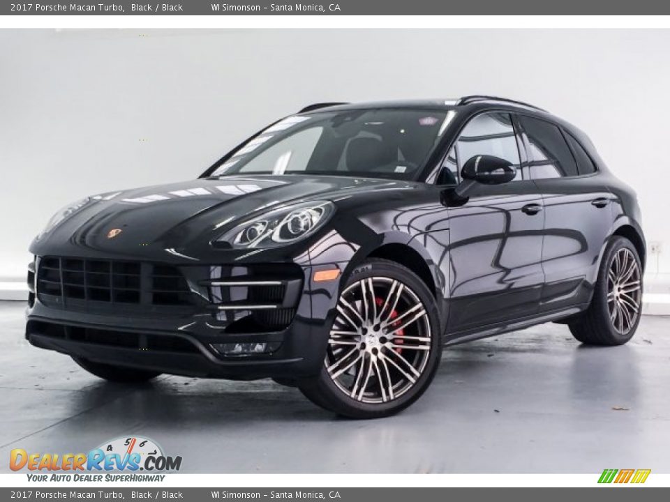 2017 Porsche Macan Turbo Black / Black Photo #13