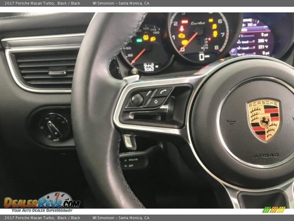 2017 Porsche Macan Turbo Black / Black Photo #18