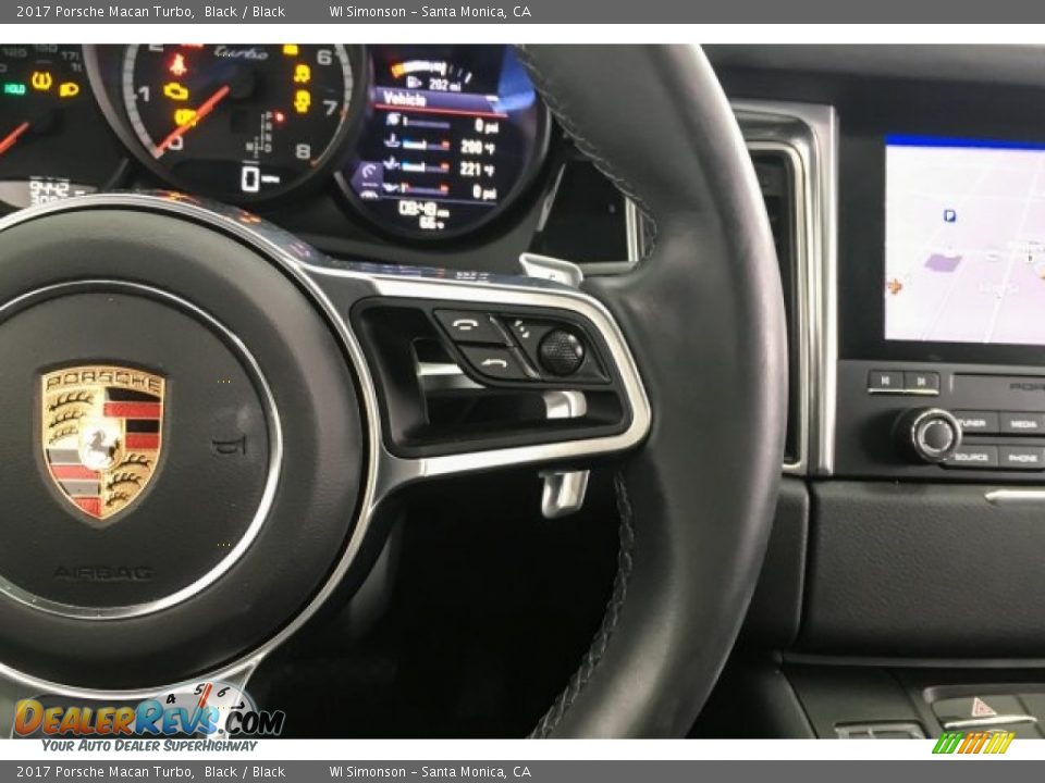 2017 Porsche Macan Turbo Black / Black Photo #19