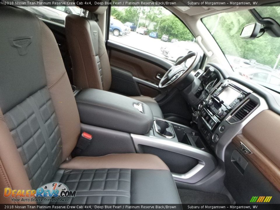 Front Seat of 2018 Nissan Titan Platinum Reserve Crew Cab 4x4 Photo #10