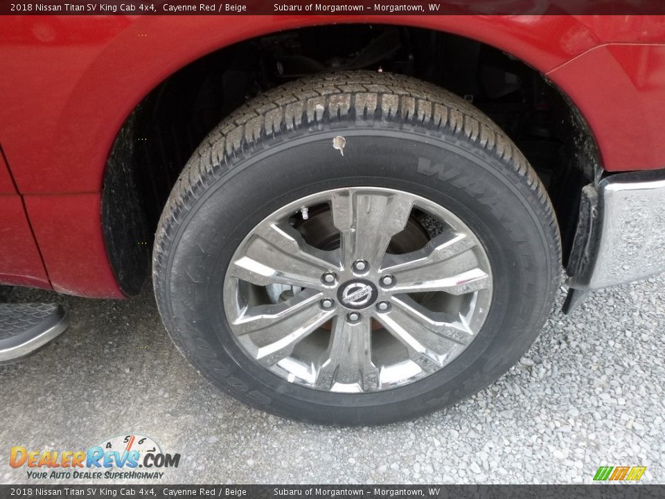 2018 Nissan Titan SV King Cab 4x4 Cayenne Red / Beige Photo #2