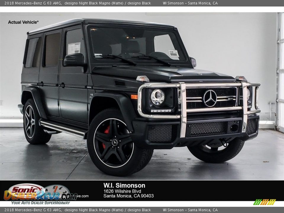 2018 Mercedes-Benz G 63 AMG designo Night Black Magno (Matte) / designo Black Photo #1