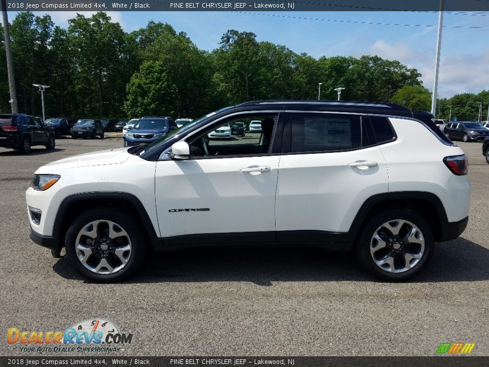 2018 Jeep Compass Limited 4x4 White / Black Photo #4