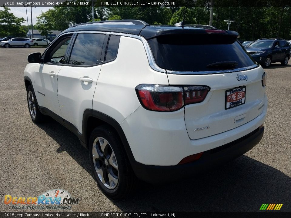 2018 Jeep Compass Limited 4x4 White / Black Photo #5