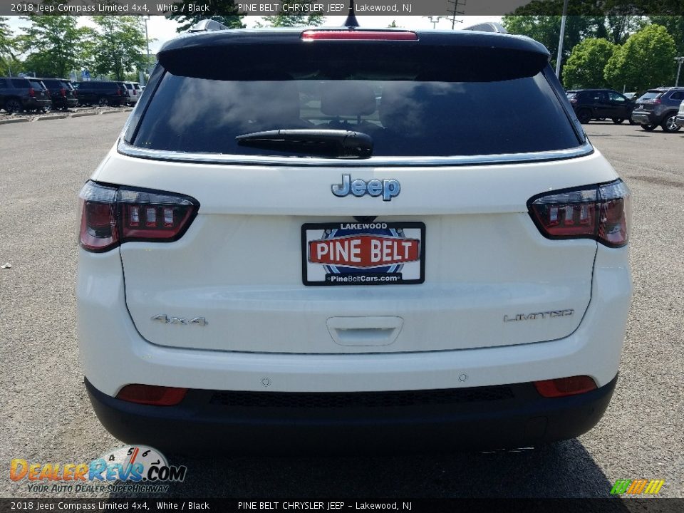 2018 Jeep Compass Limited 4x4 White / Black Photo #6