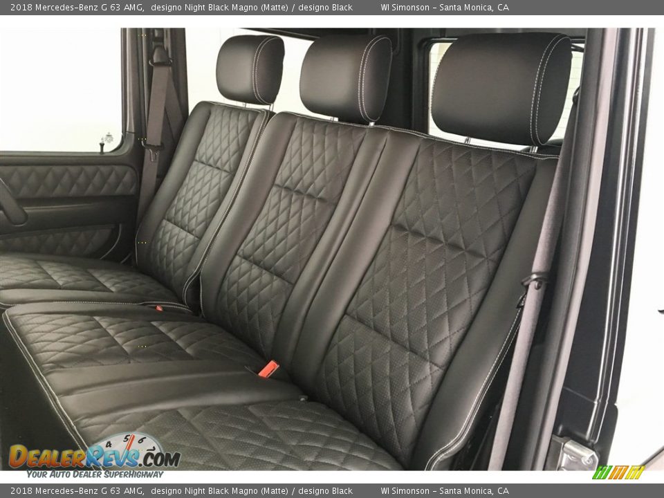 Rear Seat of 2018 Mercedes-Benz G 63 AMG Photo #17