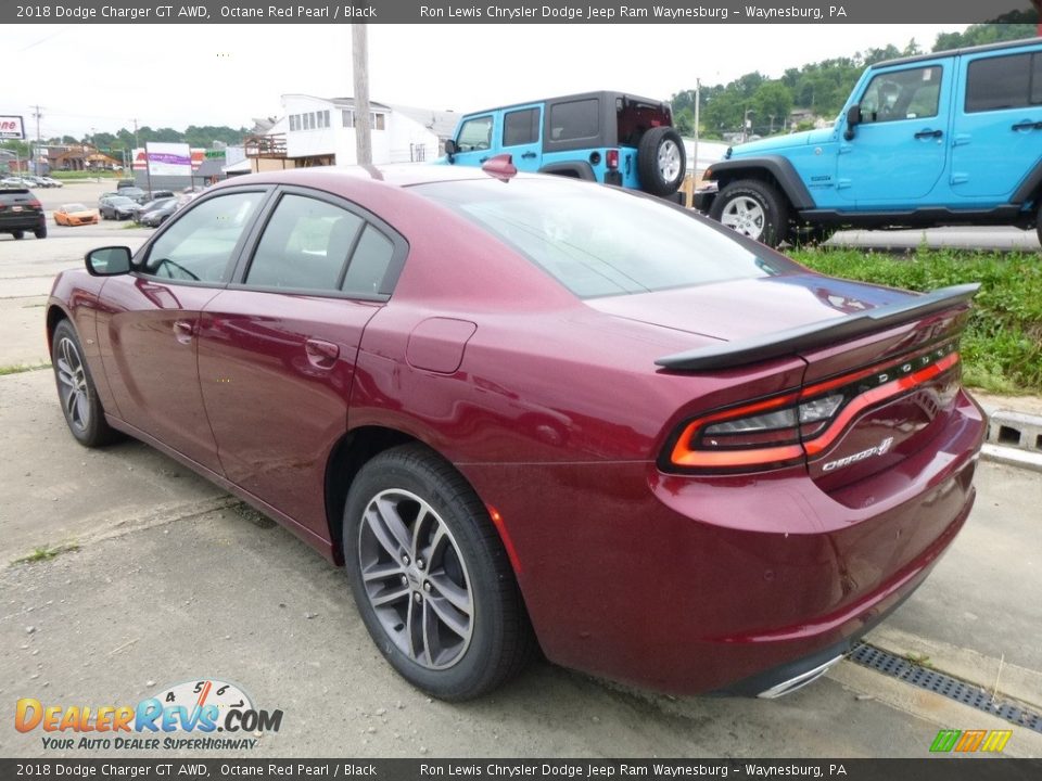 2018 Dodge Charger GT AWD Octane Red Pearl / Black Photo #3