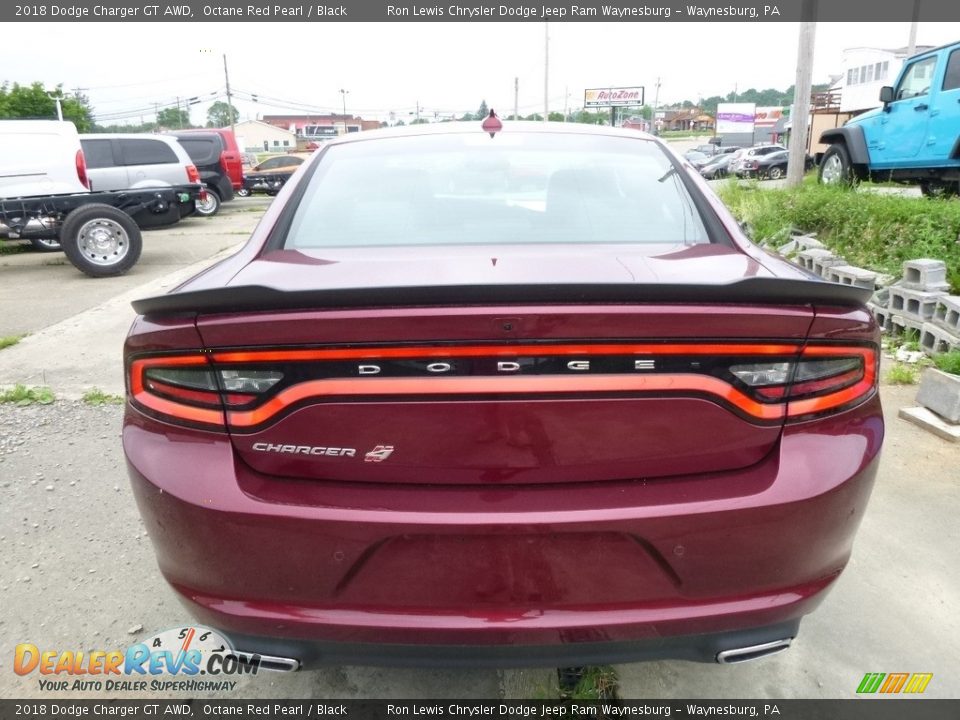 2018 Dodge Charger GT AWD Octane Red Pearl / Black Photo #4