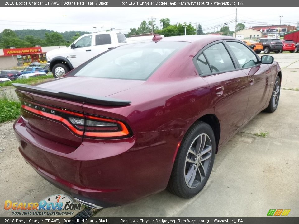 2018 Dodge Charger GT AWD Octane Red Pearl / Black Photo #5