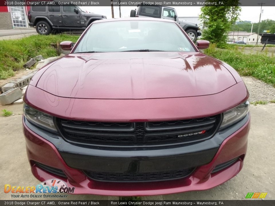 2018 Dodge Charger GT AWD Octane Red Pearl / Black Photo #7