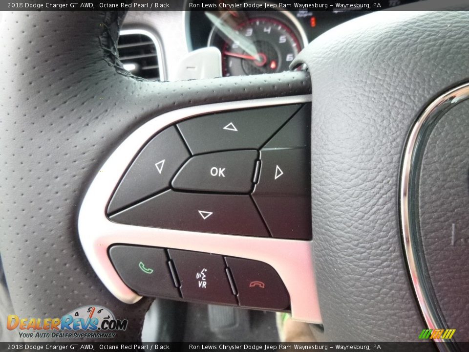 2018 Dodge Charger GT AWD Octane Red Pearl / Black Photo #19