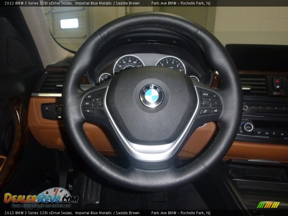 2013 BMW 3 Series 328i xDrive Sedan Imperial Blue Metallic / Saddle Brown Photo #22